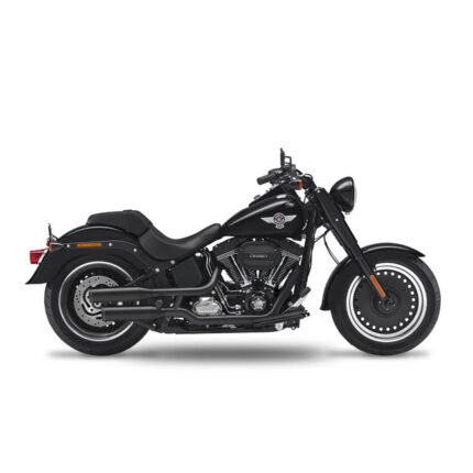 kesstech 2in2 3 high slip ons esm3 black matt for harley fits softail 2016 2017 fat boy s tc110