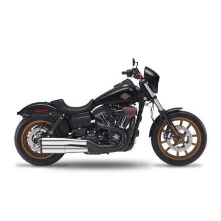 kesstech 2in2 3 flush slip ons esm3 chrome for harley fits dyna 2016 2017 low rider s tc110 2