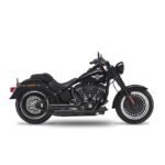 kesstech 2in2 3 shotgun low staggered exhaust esm3 black for harley fits softail 2016 2017 slim s tc110 2016 2017 fat boy s tc110 5