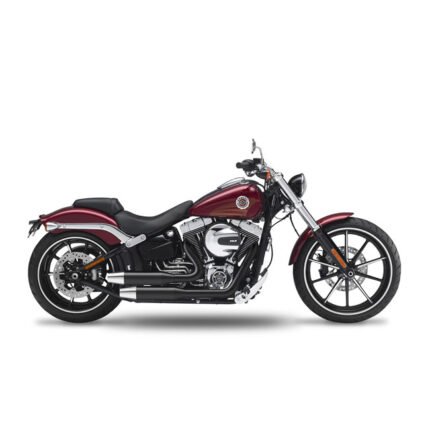 kesstech 2in2 3 shotgun low staggered exhaust ese black m for harley fits softail two thousand seventeen breakout tc one hundred three 6