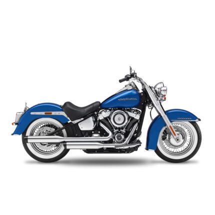 kesstech 2in2 fusion long slip ons ese chrome for harley fits softail 2018 2020 deluxe me107