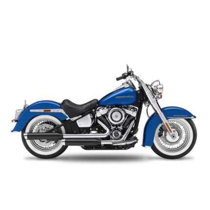 kesstech 2in2 fusion long slip ons ese black matt for harley fits softail 2018 2020 deluxe me107