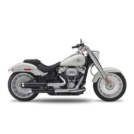 kesstech 2in2 fusion long slip ons ese black matt for harley fits softail 2018 2019 breakout me107 2018 2020 fat boy me107 4