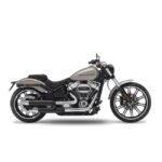 kesstech 2in2 fusion long slip ons ese black matt for harley fits softail 2018 2020 breakout 114 s me114 2018 2020 fat boy 114 s me114 5