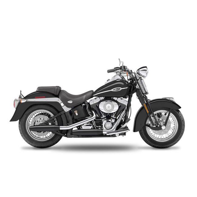 kesstech 2in2 3 low slip ons esm2 black matt for harley fits softail pre 1999 standard evolution pre 1999 springer evolution pre 1999 custom evolution pre 1999 night train evolution pre 1999 6