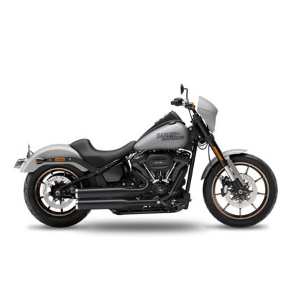 kesstech 2in2 fusion long shotgun low exhaust ese black ma for harley fits softail 2020 low rider s me114 9