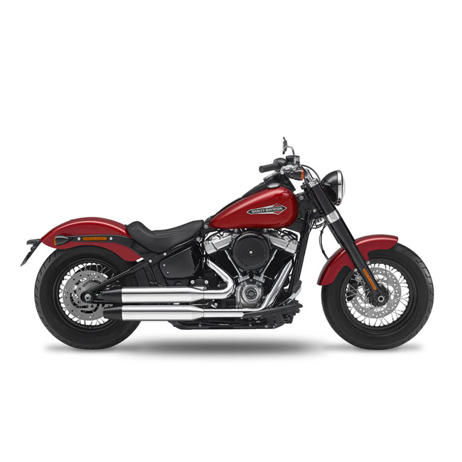 kesstech 2in2 fusion long shotgun low exhaust ese chrome for harley fits softail twenty twenty one slim me107 twenty twenty one heritage classic me107 6