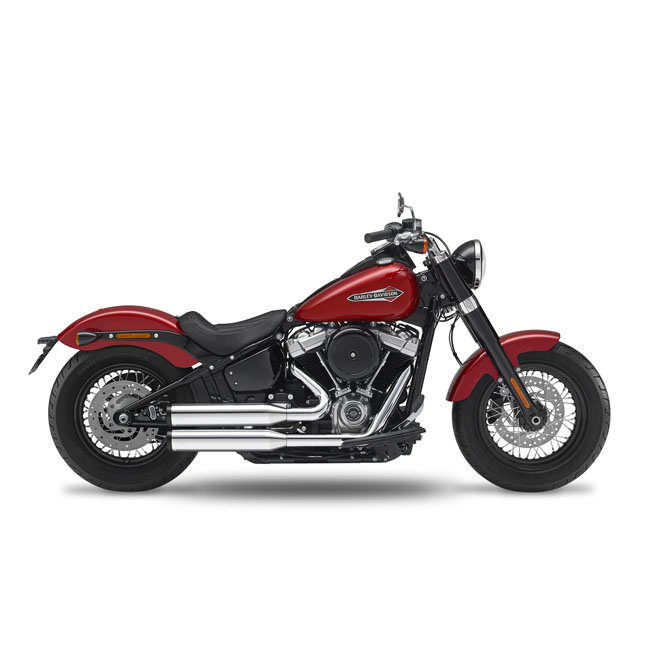 kesstech 2in2 fusion long shotgun low exhaust ese chrome for harley fits softail twenty twenty one slim me107 twenty twenty one heritage classic me107 8