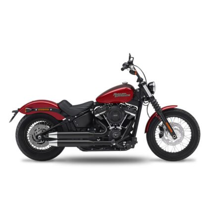 kesstech 2in2 fusion long shotgun low exhaust ese black ma for harley fits softail 2021 2022 standard me107 7