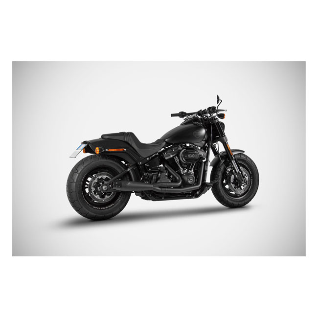 zard 2 1 full black exhaust m8 matte black for harley fits homologated for 2020 2021 fxlrs low rider s 114 fits but not homologated for 2018 2023 m8 softail excl 2018 2023 flfb flfbs fat bo