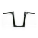 kodlin 2 str8up handlebar extra tall 43 cm high black for harley fits 2018 2023 m8 fat boy with custom risers with 1 1 4 riser clamp area mechanical clutch