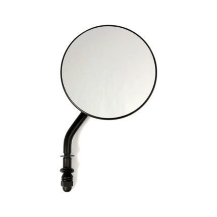 4 round custom mirror right black for harley
