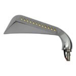 california led turn signal mirror set chrome for harley