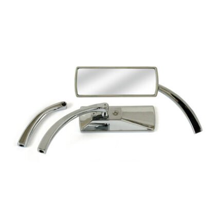 custom rectangular mirror chrome for harley