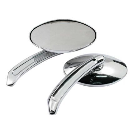 tripper mirror set chrome for harley fits 1965 up h d