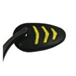 led billet turn signal mirror set black for harley