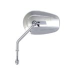 riptide tapered mirror set short stem chrome for harley fits universal