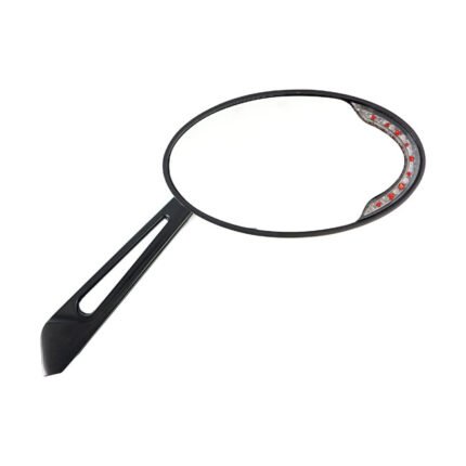 cateye led turn signal mirror set black for harley fits 1965 up h d