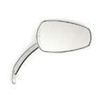 slipstream mirror set curved stem chrome for harley fits universal