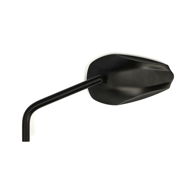 streamline mirror set matte black for harley