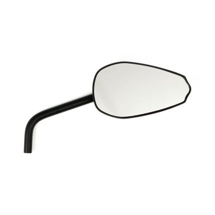 streamline mirror set matte black for harley