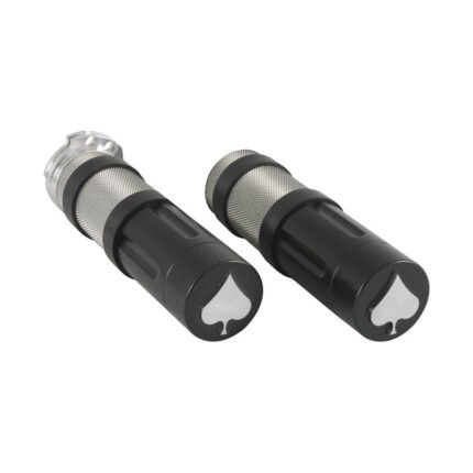 hkc h b grips young gun spade for harley fits 1974 2022 h d with single or dual throttle cables excl street