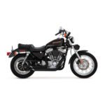 vance hines 2 1 2 shortshots staggered exh black for harley fits 1999 2003 xl