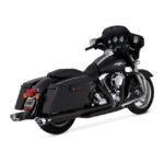 vh dresser duals crossover head pipes black for harley fits 2009 2016 touring