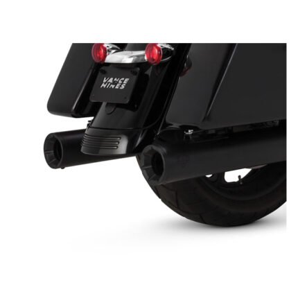 vance hines 4 eliminator 400 slip on mufflers black for harley fits 2017 2023 touring excluding trikes