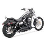 vance hines 2 1 2 big radius 2 2 exhaust black for harley fits 2006 2017 dyna excluding 2012 2016 fld switchback
