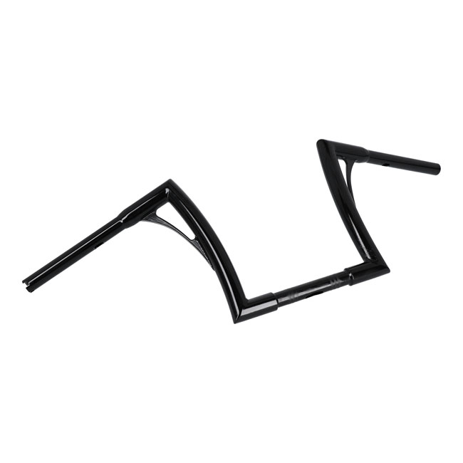 kodlin 1 1 4 flow bar medium without brace black for harley fits 2008 2023 flhr road king fltr road glide excl other tourings