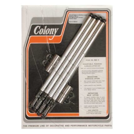 colony aluminum adj pushrod solid conversion kit evo b t for harley fits 1984 1999 evo b t