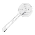 mini round aluminum mirror chrome long stem lr for harley fits 1965 up h d