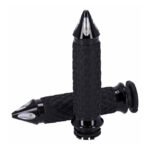 avon grip set diamond contour air ss spiked black for harley fits 1996 2022 h d with dual throttle cables excl street