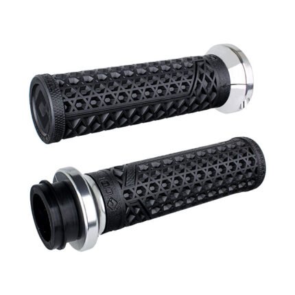 odi v twin lock on grips vans signature tbw black silver for harley fits 2008 2023 h d with e throttle excl 2023 flhxse 2018 2021 fltrxse ra pan america rh sportster