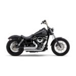 Vance & Hines, Shortshots Staggered Pcx Exhaust. Black for Harley Fits: Softail: 2018-2020 FXBB Street Bob 107; 2018-2020 FXFB Fat Bob 107; 2018-2020 FXFBS Fat Bob 114; 2018-2020 FLSL Slim 107; 2018-2020 FXLR Low Rider 107; 2020-2020 FXLRS Lowrider S 114; 2020 FXST Softail Standard 107; 2018-2020 FLDE Deluxe 107; 2018-2020 FLHC Heritage Classic 107; 2018-2020 FLHCS Heritage Classic 114; 2018-2020 FLSB Sport Glide 107. (excl. Fat Boy, Breakout, FXDRS) - Image 3